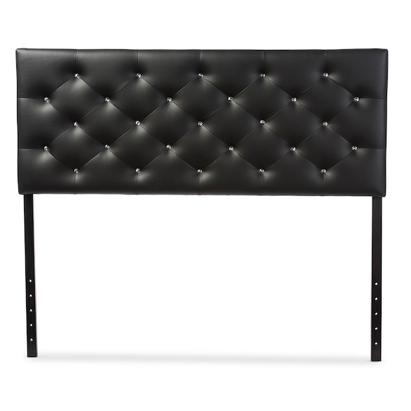 Baxton Studio Viviana Faux Leather Upholstered Button-tufted Queen Size Headboard 120-6458 - main
